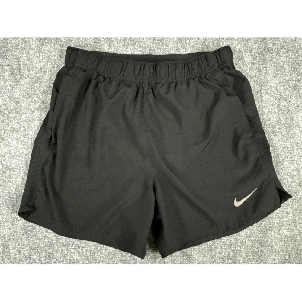 Nike Womens Small 5 Inch Inseam Black Dri-FIT Drawstring Running Shorts